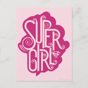Carte Postale Supergirl Swirl 1