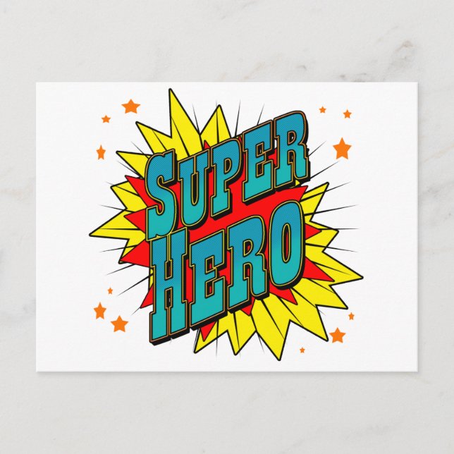 Carte Postale SuperHero (Devant)