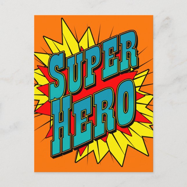 Carte Postale SuperHero (Devant)