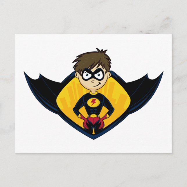 Carte postale Superhero Boy (Devant)