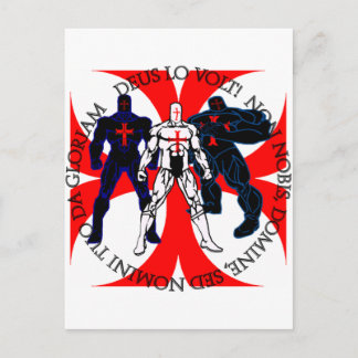 Carte Postale Superhéros templiers