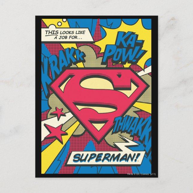Carte Postale Superman 66 (Devant)