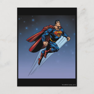Carte Postale Superman against the night sky
