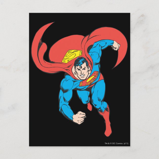 Carte Postale Superman avance (Devant)