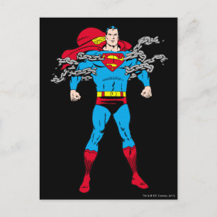 Carte Postale Superman Breaks Chains