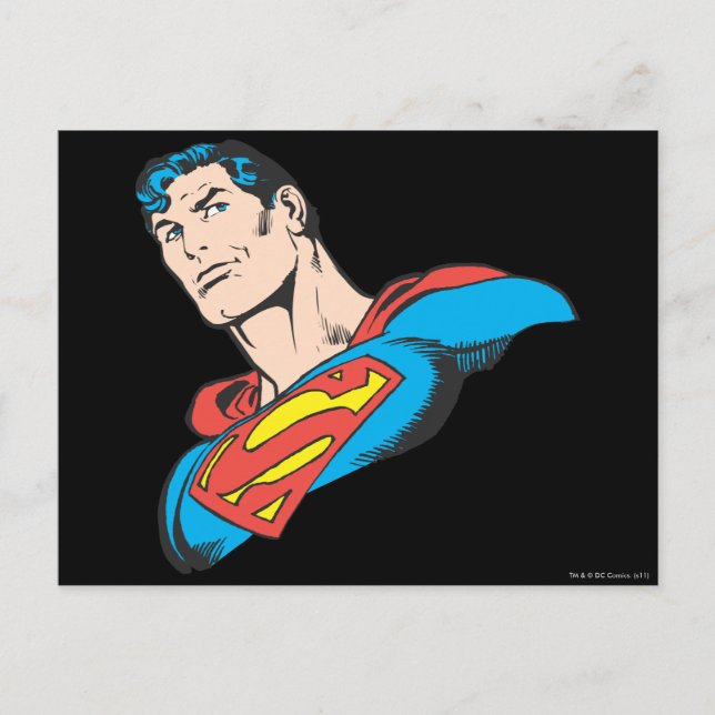Carte Postale Superman Bust 3 (Devant)