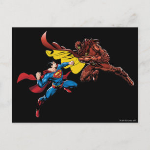 Carte Postale Superman combat