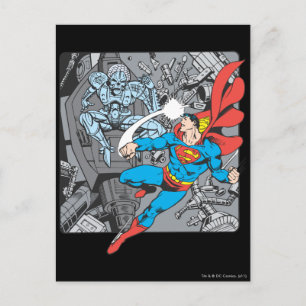 Carte Postale Superman combat Brainiac