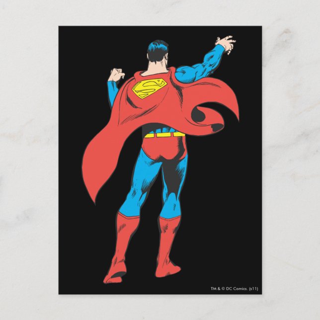 Carte Postale Superman De Derrière (Devant)