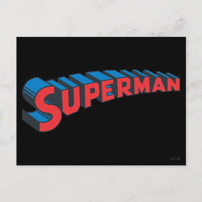 Carte Postale Superman | Logo classique (Devant)