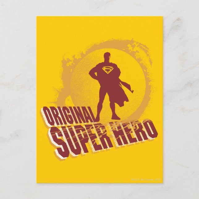 Carte Postale Superman Original Super Hero (Devant)
