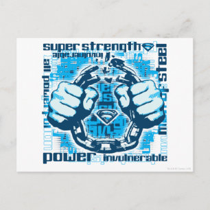 Carte Postale Superman Phrase Collage