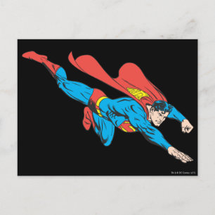 Carte Postale Superman plonge à droite