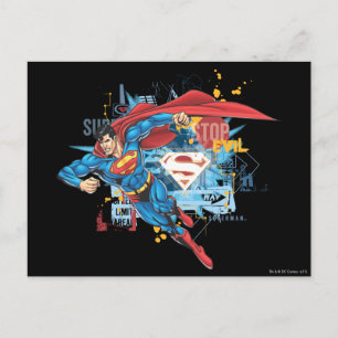 Carte Postale Superman - Stop Evil