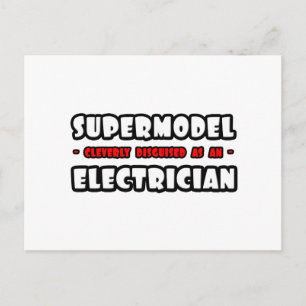 Carte Postale Supermodèle .. Électricien