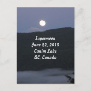 Carte postale Supermoon 2013