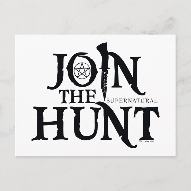 Carte Postale Supernatural "Join the Hunt" (Devant)