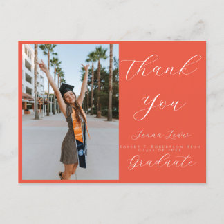 Carte Postale Superposition de script de photo tendance Merci di