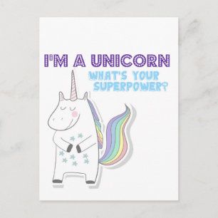 Carte Postale Superpuissance de l'Unicorne