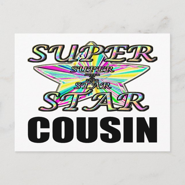 Carte Postale Superstar Cousin (Devant)