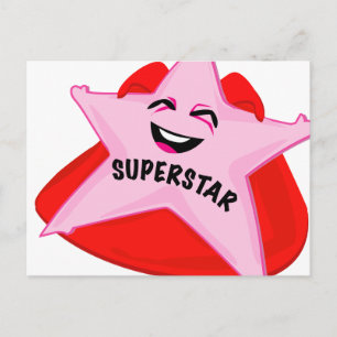 Carte Postale superstar humorous postcard!