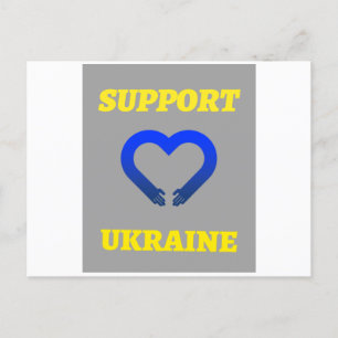 CARTE POSTALE SUPPORT UKRAINIEN