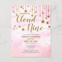 Sur Cloud Neuf Dreamy Pastel Fête des mariées rose
