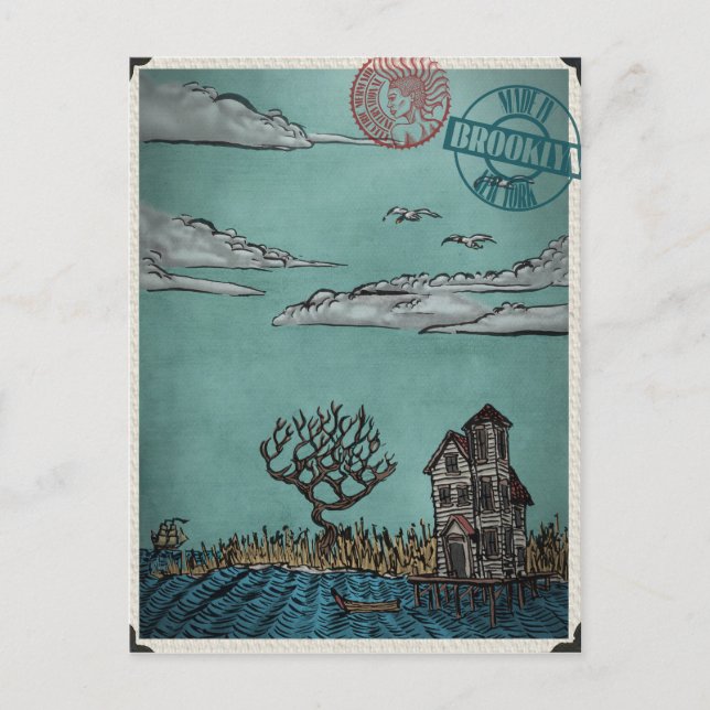 Carte Postale Sur des échasses par Ordovich (Devant)