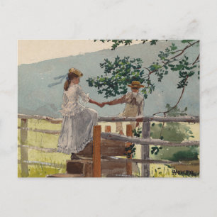 Carte Postale Sur la dalle   Winslow Homer