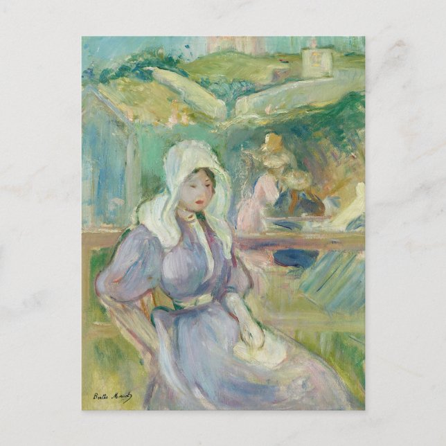 Carte Postale Sur la plage à Portrieux | Berthe Morisot (Devant)