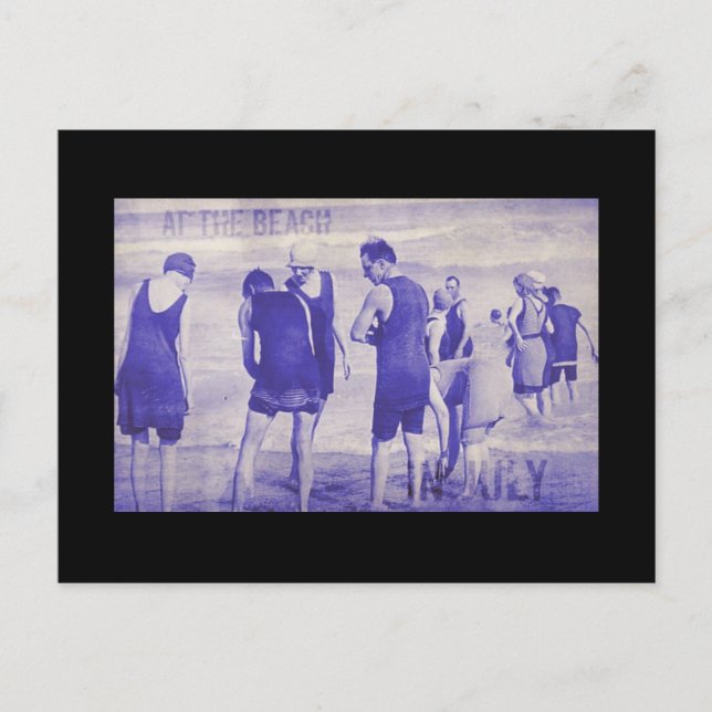 Carte Postale Sur La Plage En Juillet (Devant)