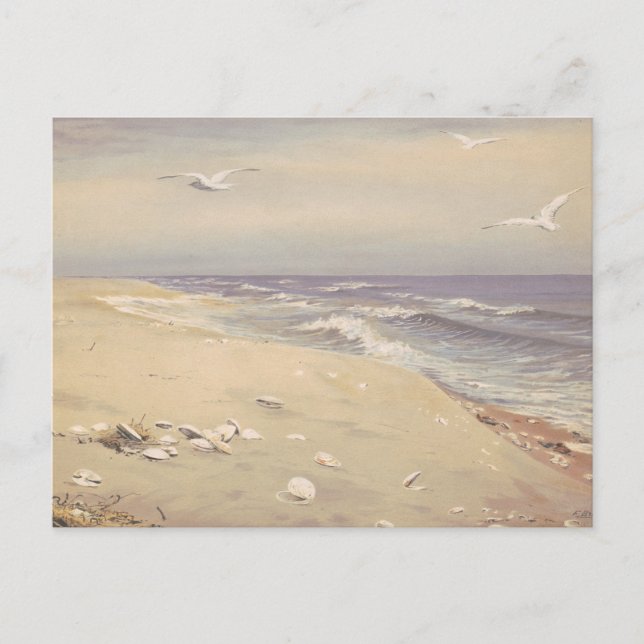 Carte Postale Sur la plage | Fidelia Bridges (Devant)