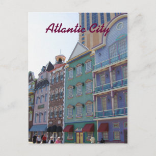 Carte Postale Sur la promenade — Atlantic City, NJ