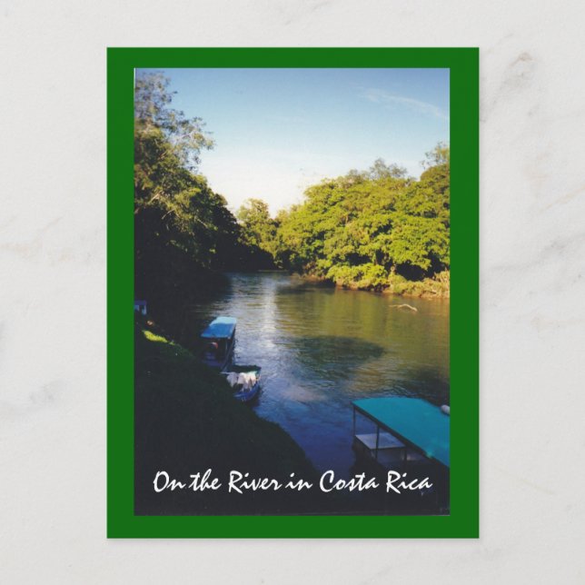 Carte Postale Sur la rivière dans le magnifique Costa Rica (Devant)