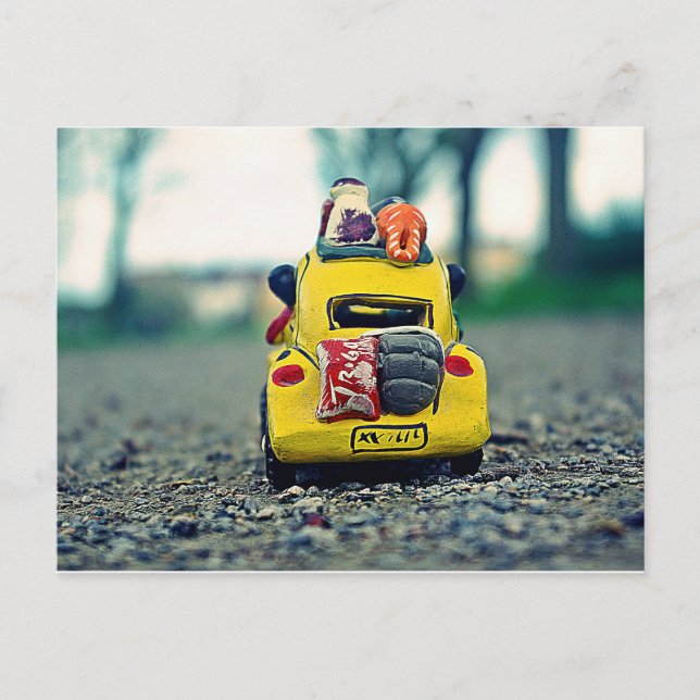 Carte Postale Sur la route des vacances. (Devant)