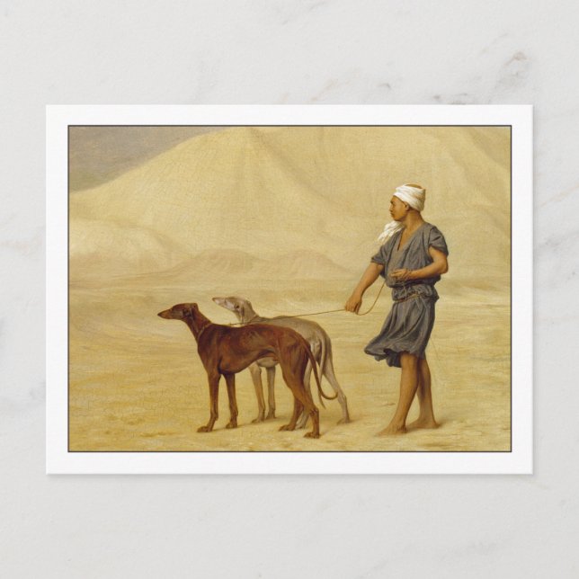 Carte Postale Sur le désert par Jean-Leon Gerome (Devant)