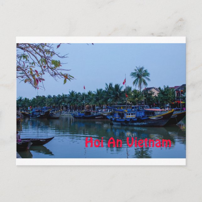 Carte Postale Sur le fleuve Hoi An Vietnam (Devant)