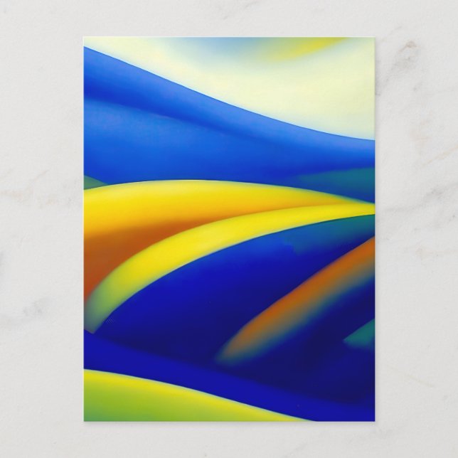 Carte Postale Sur Les Collines Bleues (Devant)