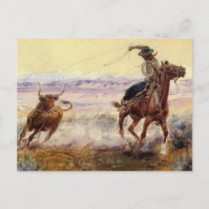 Carte Postale "Sur l'étang" de Charles M Russell