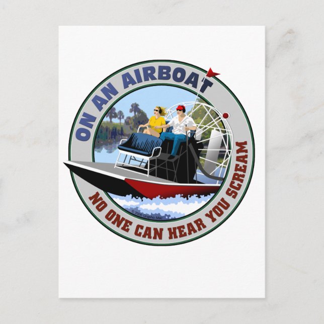 Carte Postale Sur un bateau, personne ne peut vous entendre hurl (Devant)