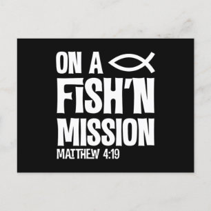 Carte Postale Sur Une Mission De Pêche Matthieu 4 19 Fisher Of M