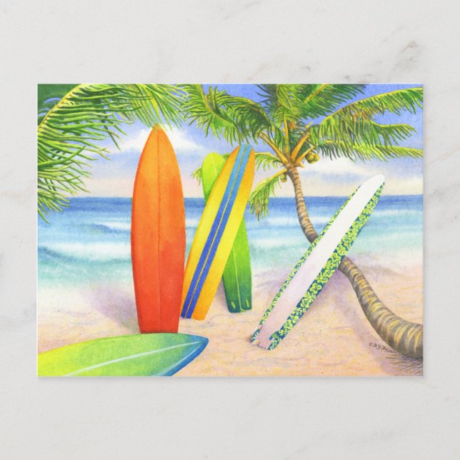 Carte Postale Surf ! (Devant)