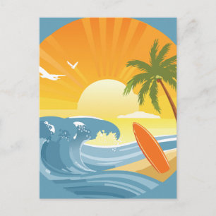 CARTE POSTALE SURF !