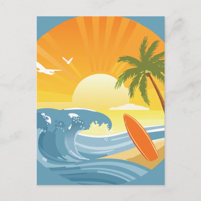 CARTE POSTALE SURF ! (Devant)