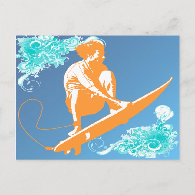 Carte Postale Surf (Devant)