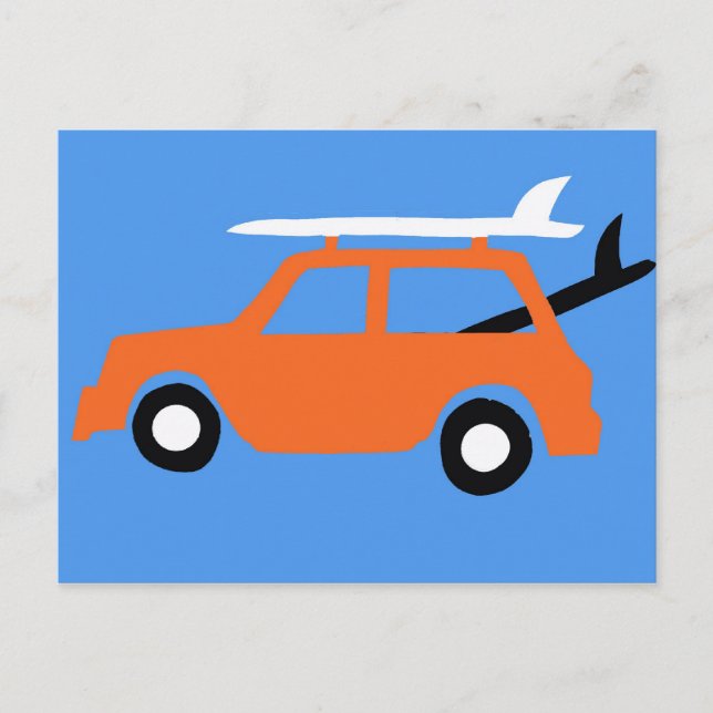 Carte postale surf (Devant)