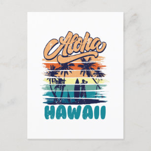 Carte Postale Surf - Aloha Hawaii
