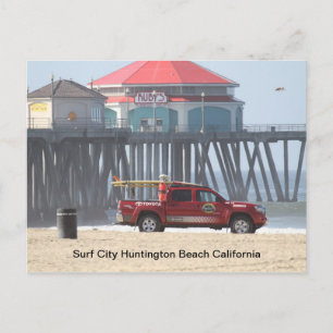 Carte Postale Surf City Californie