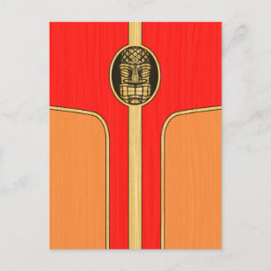 Carte Postale Surf Retro Tiki