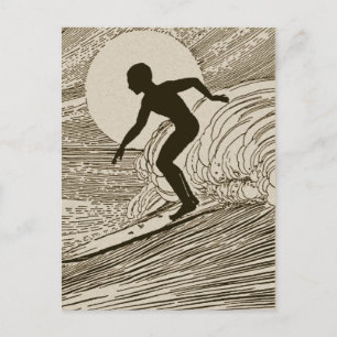 Carte Postale Surf vintage